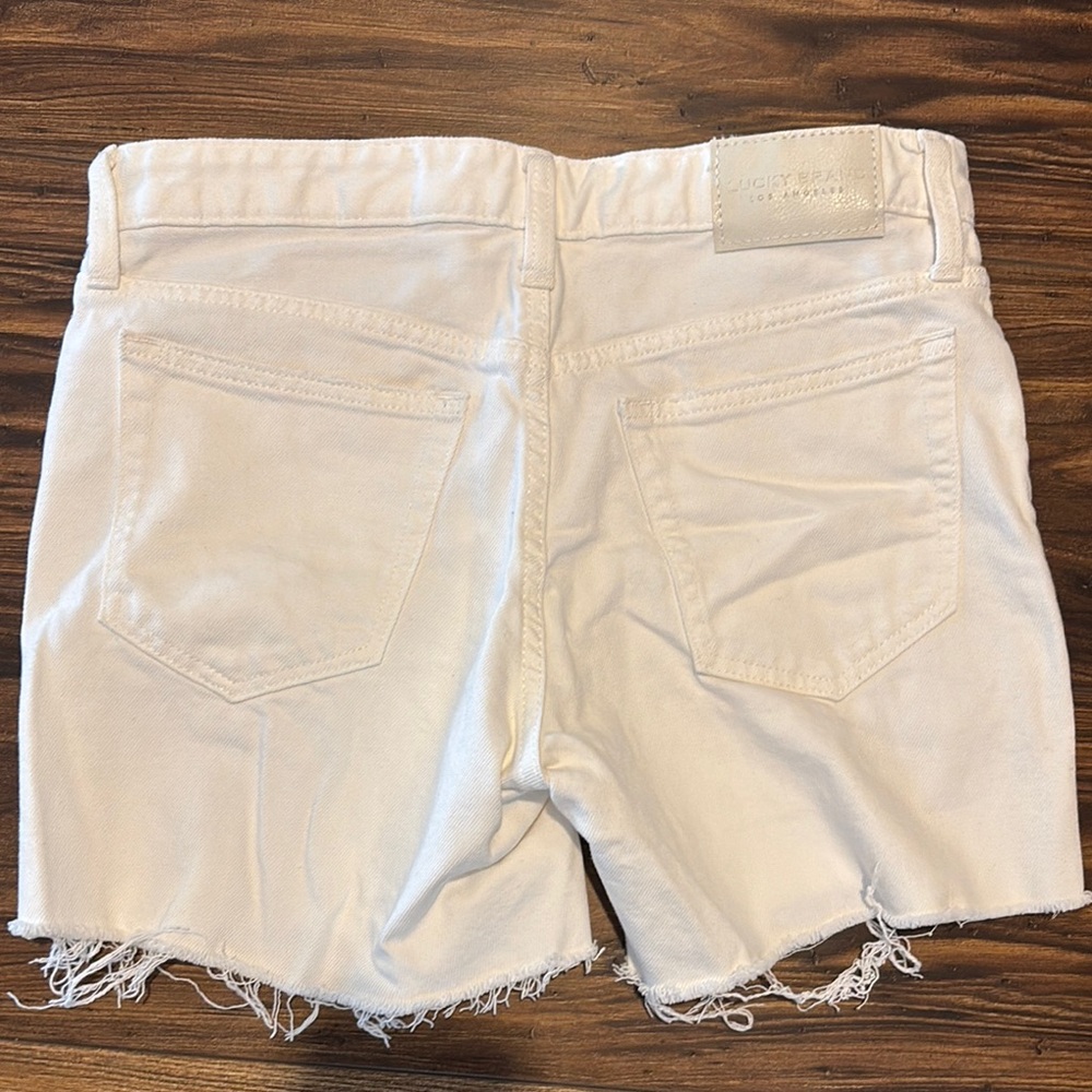 Lucky Brand Women's Off-White Jean Shorts